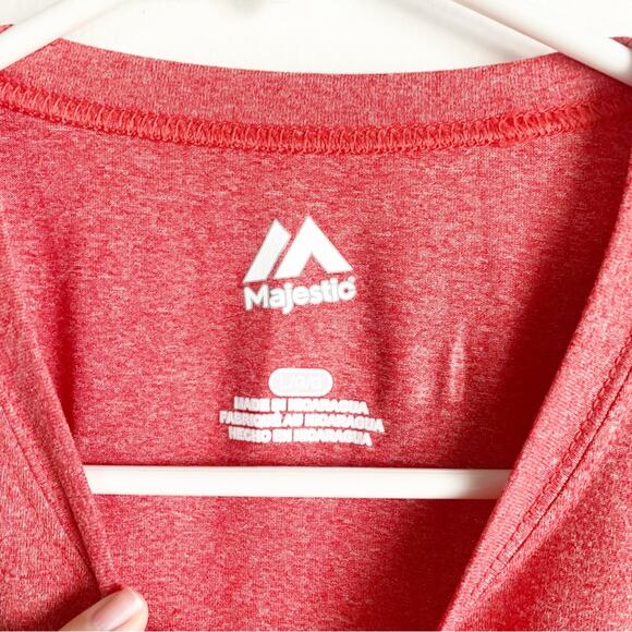 Majestic Cincinnati Reds Baseball MLB short Sleeve T-Shirt Sleek Feel Large NWOT - Picture 3 of 9